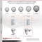 Service Caster 6 Inch Thermoplastic Rubber 7/8 Inch Square Stem Caster Set Total Lock Brake SCC SCC-SQTTL20S614-TPRB-78-4 - alternate 5